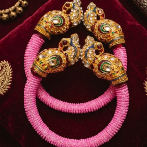 Meenakari Pink Rani Kada