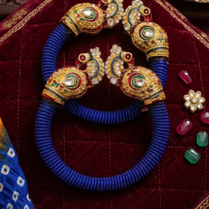 Meenakari Blue Maharaja Kada